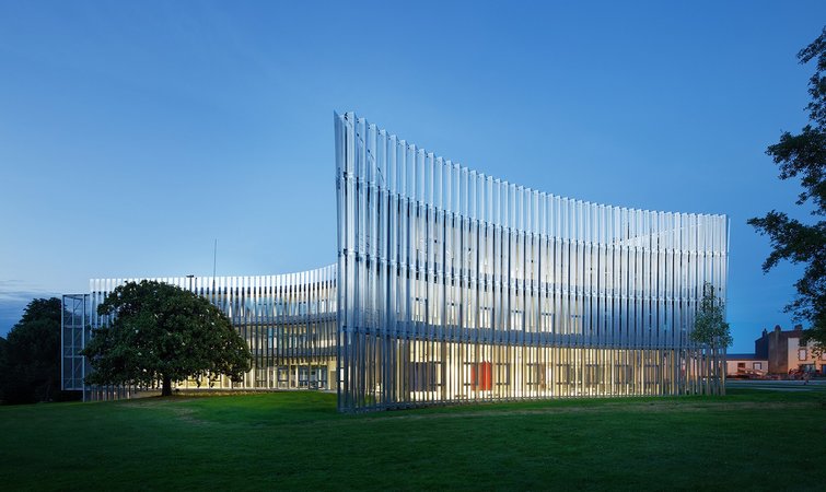 要建楼又要保护老树,法国小镇造了一座这样的现代建筑